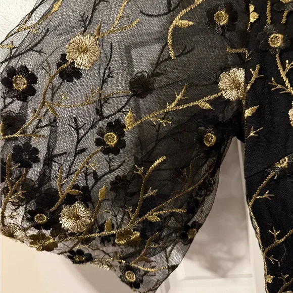 Baltic Born Navy and Gold Maxi Dress - Picture 4 of 10